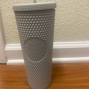 Rare Brazil Starbucks Matte Grey Studded Tumbler